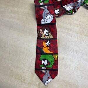 Vintage Looney Tunes Mania Heart Tie